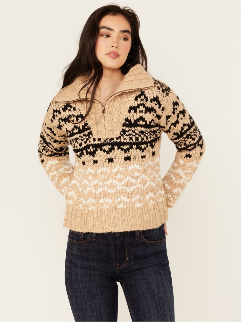 Idyllwind Studded Southwestern Pullover Sweater